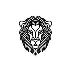 lion head vector