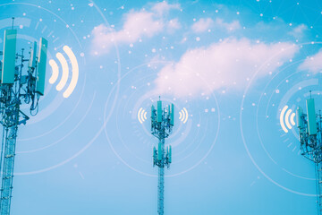 Connecting, communicating, and exchanging with global network cloud data internet technology. Using wireless data with high-speed technology for economic, scientific, and financial development.