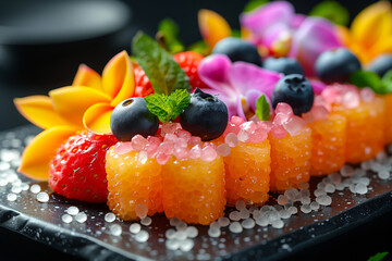 Avant-garde,  gourmet and creative cuisine with exotic fruits