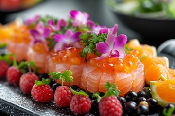 Avant-garde,  gourmet and creative cuisine with exotic fruits