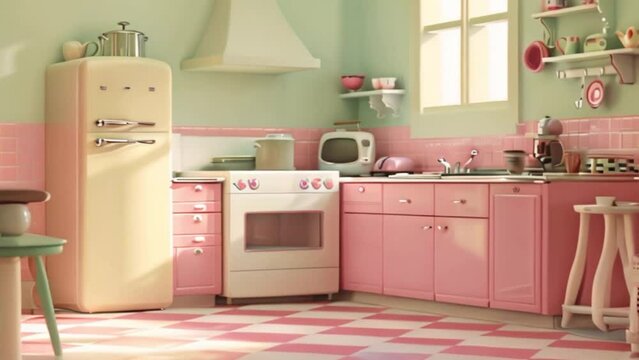 simple kitchen room video