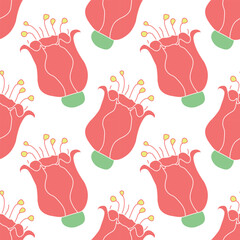 Spring floral pattern. Seamless pattern with flowers