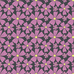 Fototapeta premium Spring floral pattern. Seamless pattern with flowers