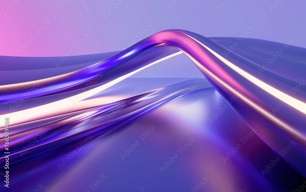 Poster the photorealistic 3d render portrays an abstract business background featuring dynamic 3d waves, re