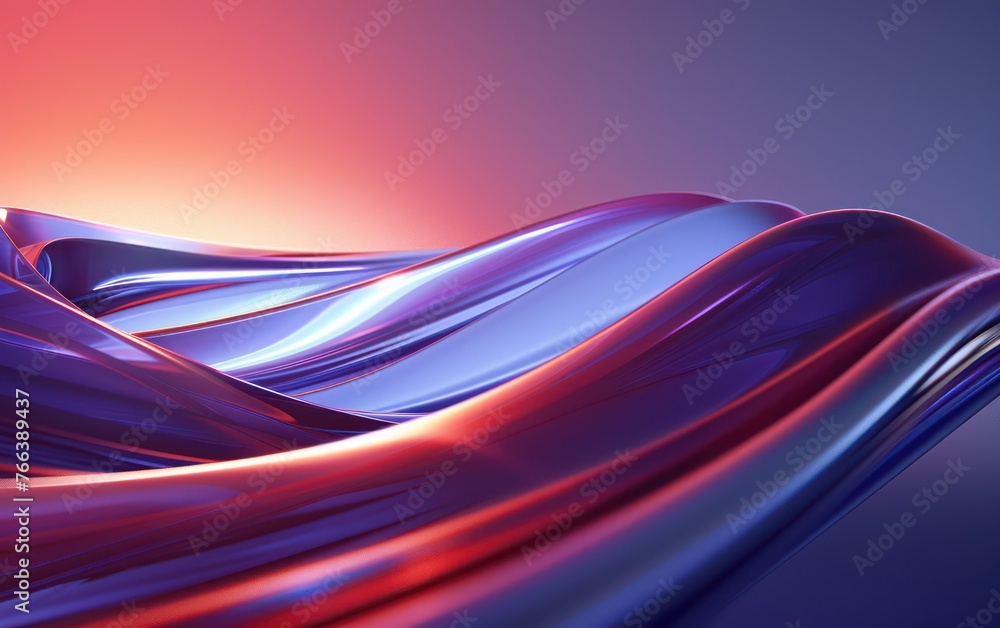 Poster abstract business background featuring dynamic 3d waves, realistic moving lines, and a futuristic gl
