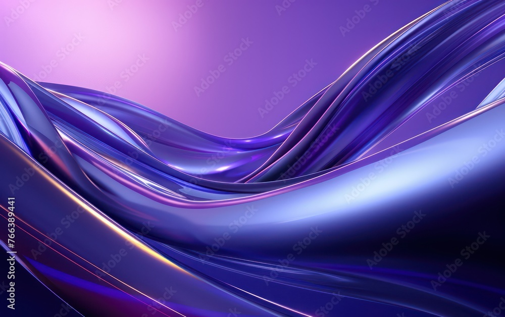 Poster abstract business background featuring dynamic 3d waves, realistic moving lines, and a futuristic gl