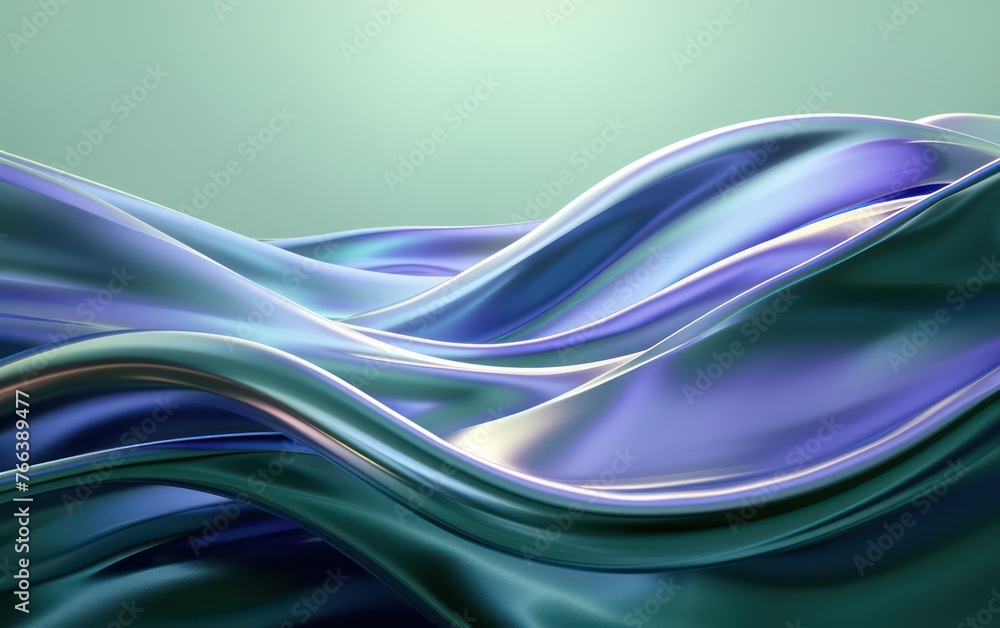 Poster abstract business background featuring dynamic 3d waves, realistic moving lines, and a futuristic gl