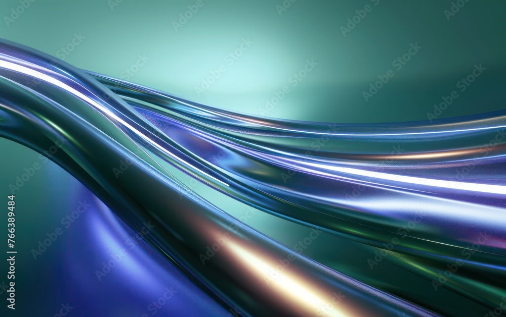 Poster in a photorealistic 3d render, an abstract business background is depicted with dynamic 3d waves, re