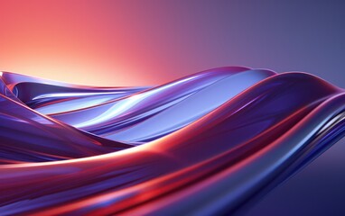 Abstract business background featuring dynamic 3D waves, realistic moving lines, and a futuristic glowing effect in a photorealistic 3D render