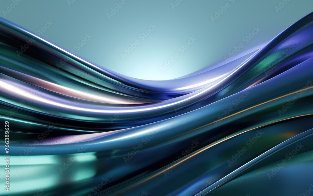 Poster in this abstract business background, dynamic 3d waves, realistic moving lines, and a futuristic glo