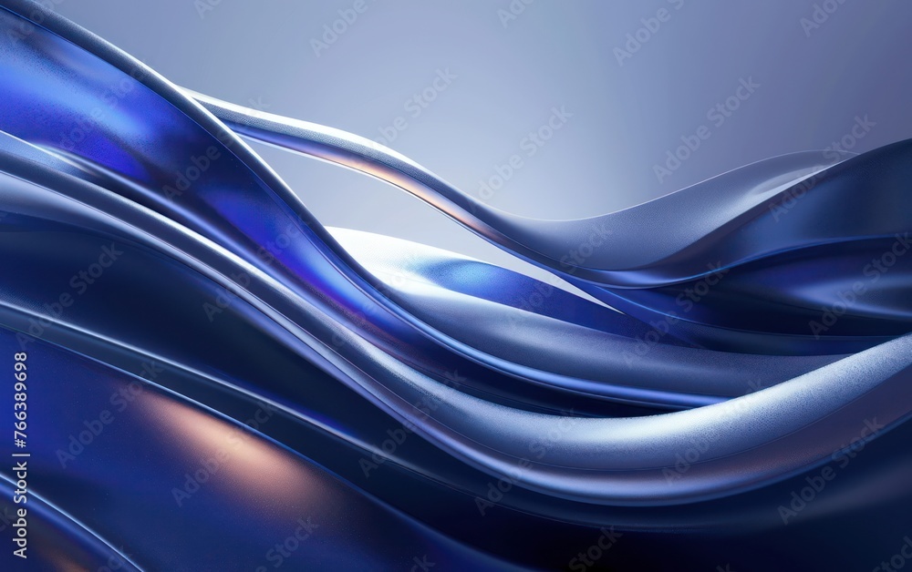 Poster dynamic 3d waves, realistic moving lines, and a futuristic glowing effect in a photorealistic 3d ren