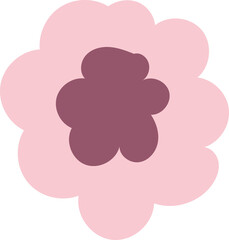 Flower leaves summer card elements spring illustration