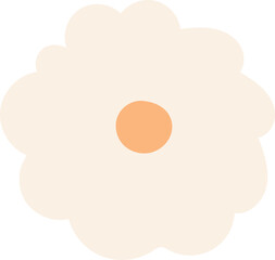 Flower leaves summer card elements spring illustration