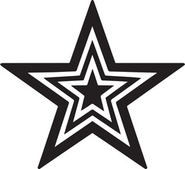Obraz premium Stars Icon Silhouettes Stars EPS Vector Stars Clipart