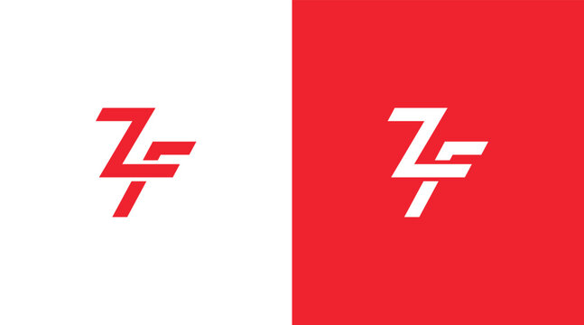 ZF Letter Logo Design, ZF icon Brand identity Design Monogram Logo Minimalist Logo Design