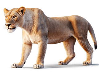 Obraz premium female lion, lioness isolated