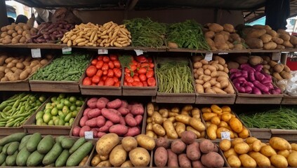  vegetables at the market