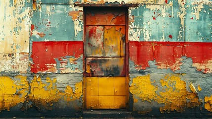 Abstract compositions inspired by urban decay.