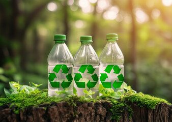 環境の循環・ペットボトルと森