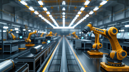 Automated Robotic Process in Manufacturing Facility