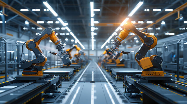 Automated Robotic Process in Manufacturing Facility