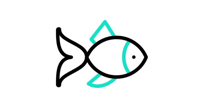 fish icon animated videos