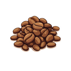 a pile of coffee beans with the words coffee.