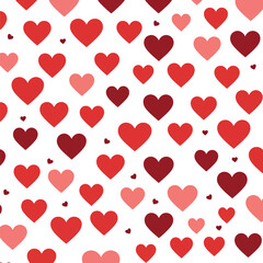 a lot of hearts are shown with a white background.