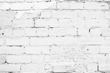 White brick wall antique texture background. 