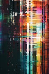 Abstract background, pattern of a digital glitch.