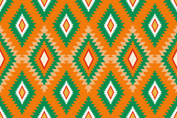 Southwestern Navajo pattern triangle diamond motifs for textiles