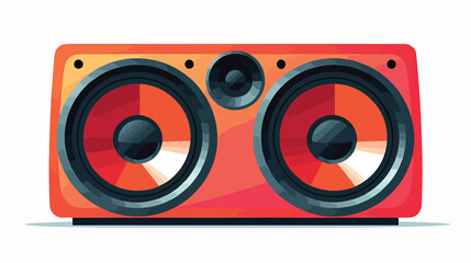 Speaker icon vector flat vector isolated on white bac