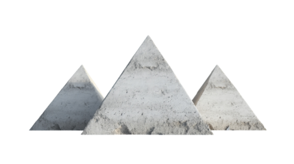 Pyramids isolated on a white background