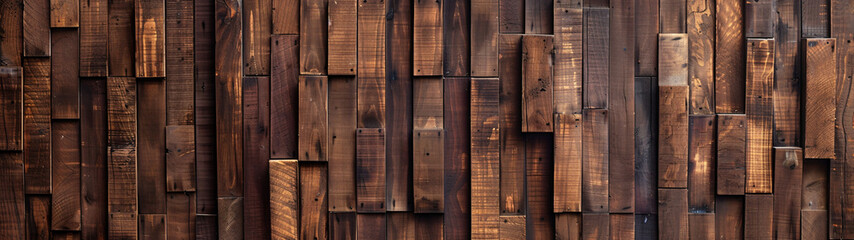 Seamless Brown Wood Plank Texture for Rustic Background Banner