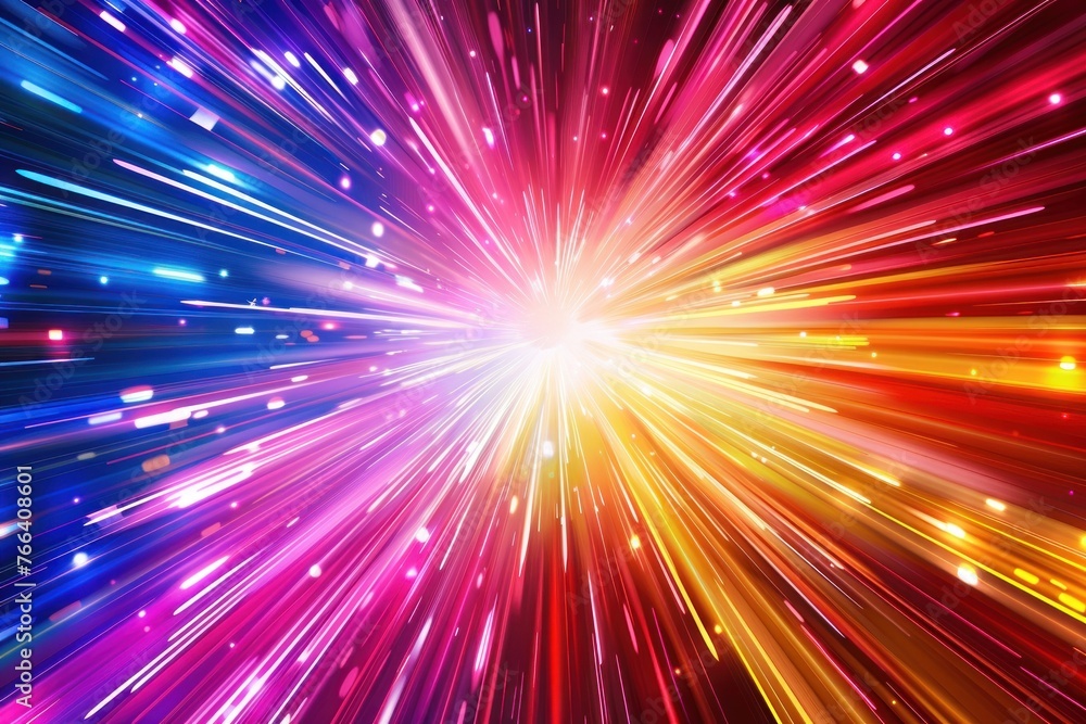 Poster abstract background multi color strike lines in the speed