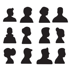 Set of faces icon vector design element