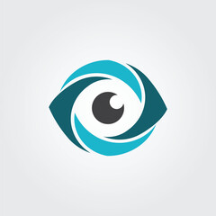Eye care logo design template white background 