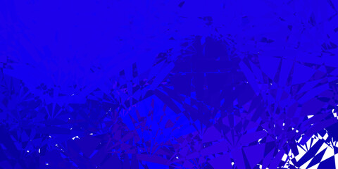 Dark Purple vector template with triangle shapes.