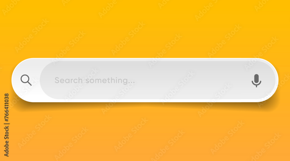Aufkleber Search Bar with suggestions for UI UX design and web site. Search Address and navigation bar icon. Collection of search form templates for websites. Search engine web browser window template.