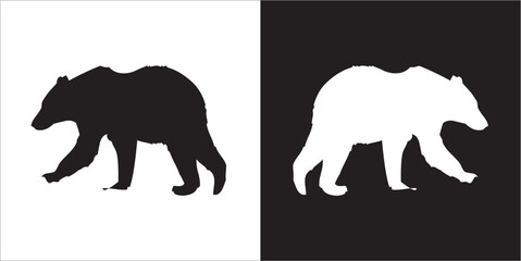 Illustration vector graphics of bear icon