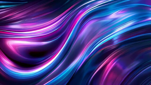 abstract background with smooth lines in blue, purple and pink colors