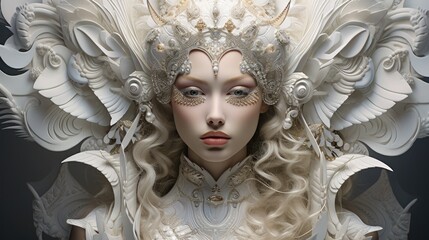 Opulent and Ethereal Mirage:A Surreal Fusion of Ornate Elegance and Captivating Dreamscape