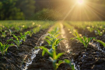 Precision irrigation systems and agricultural practices contributing to the efficient use of water in agriculture