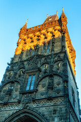 Prašná brána prague, Czechia, Czech Republic, Powder Tower in Prague