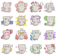 一反木綿イラストセット効果付き