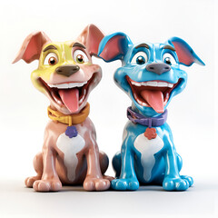 Fototapeta premium Enjoy this pet's vibrant, eye-catching, 3d colors.