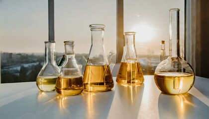 Oil and Glass: Observing Interactions of Diverse Oils on Laboratory Glassware atop a White Table