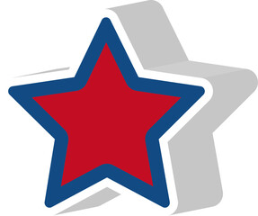 4th Of July Star vector 