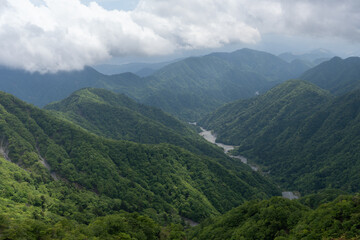 Fototapeta na wymiar Top of Hirugadake mountain in Tanzawa