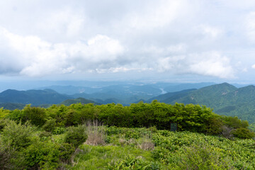 Top of Hirugadake mountain in Tanzawa
